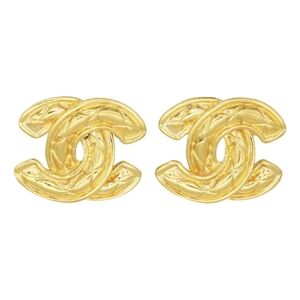 CHANEL Gold Iconic Earrings